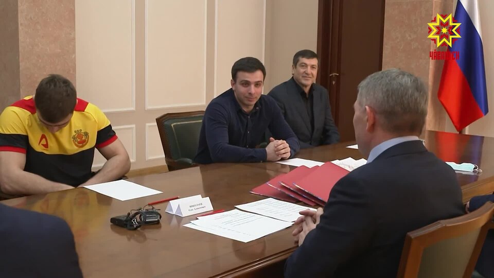 Глава Чувашии встретился с участниками чемпионата России по спортивной борьбе.webm