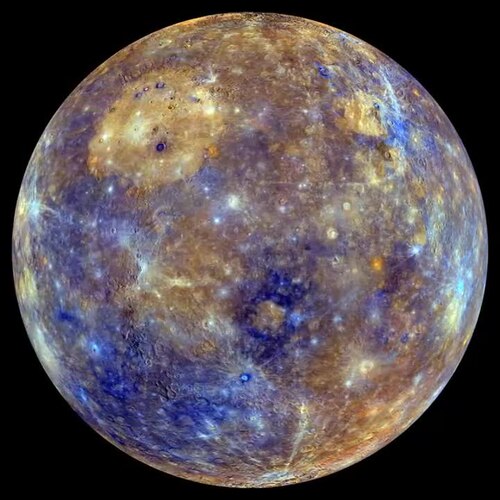 MESSENGER False Color Mercury Globe Spin.webm